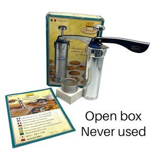 Marcato Biscuits Cookie Press Christmas Complete 20 Discs Recipe Book Italy